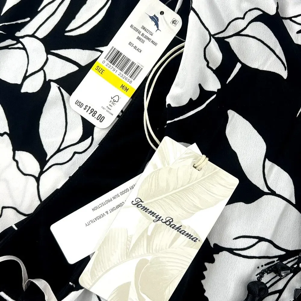 Tommy Bahama Blissful Blooms Maxi Dress M - Picture 5 of 8